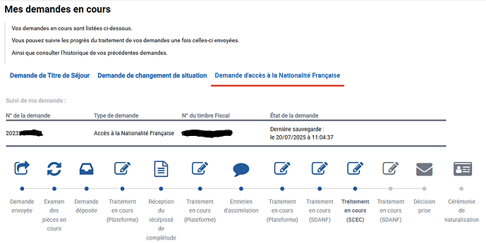 DEMANDE NATIONALITE+