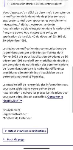 Naturalisation : Demande d'acte de naissance apostillé