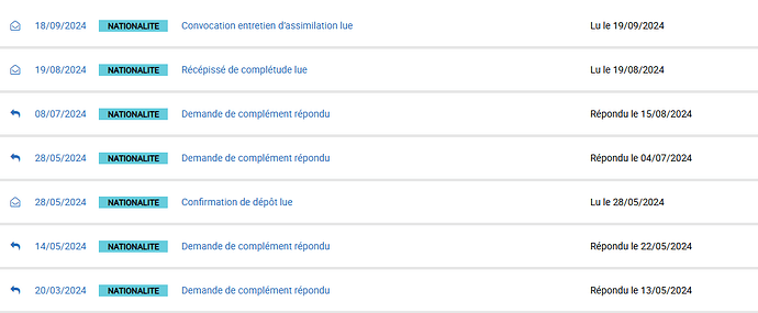 DEMANDE NATIONALITé